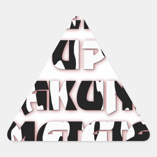 Sticker Triangulaire Conserver / Hakuna Matata (Devant)