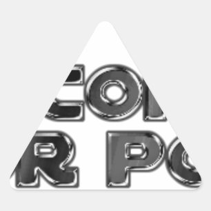 Sticker Triangulaire Conserver vos commentaires stupides