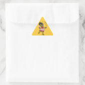 Sticker Triangulaire Corde de saut de fille (Sac)