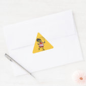 Sticker Triangulaire Corde de saut de fille (Enveloppe)