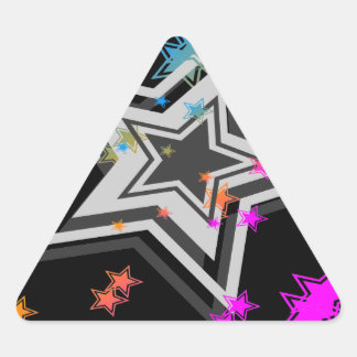 Sticker Triangulaire Corey Tiger 80s étoiles Vintages