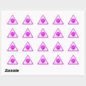 Sticker Triangulaire Corey Tiger 80s Griffe de Tigre Triangle (Feuille)