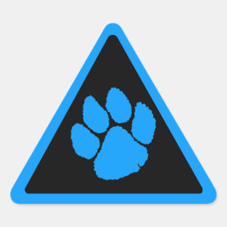 Sticker Triangulaire Corey Tiger 80s Griffe de Tigre Triangle
