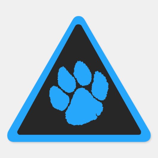 Sticker Triangulaire Corey Tiger 80s Griffe de Tigre Triangle (Devant)