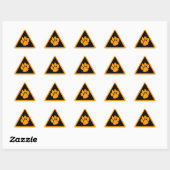 Sticker Triangulaire Corey Tiger 80s Triangle Griffe de Tigre (Feuille)