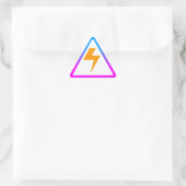 Sticker Triangulaire Corey Tiger Éclair Zap des années 80 (Sac)