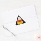 Sticker Triangulaire Corne de bonbons d'Halloween (Enveloppe)