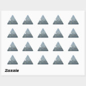 Sticker Triangulaire Corneille noire et grues blanches : un contraste d (Feuille)