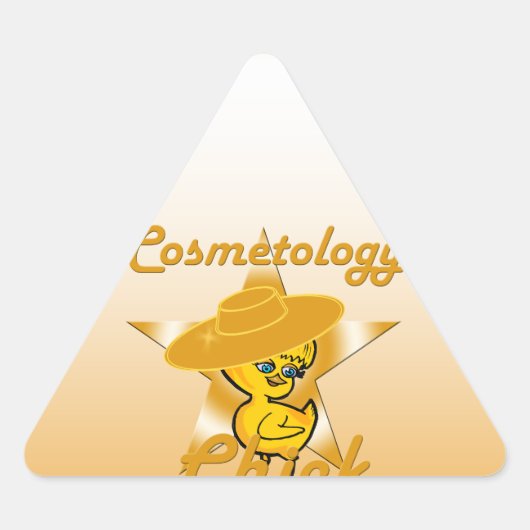 Sticker Triangulaire Cosmetology Chick #10 (Devant)