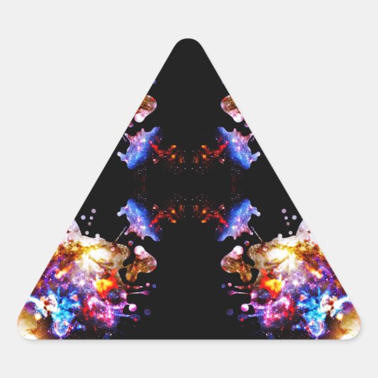 Sticker Triangulaire Cosmos colorésCosmos colorés (Devant)