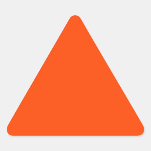 Sticker Triangulaire couleur orange rouge (Devant)