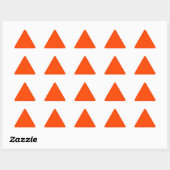 Sticker Triangulaire couleur orange rouge (Feuille)