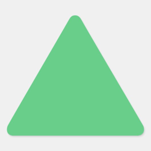 Sticker Triangulaire Couleur solide vert émeraude (Devant)