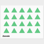 Sticker Triangulaire Couleur solide vert émeraude (Feuille)