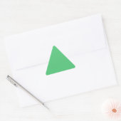 Sticker Triangulaire Couleur solide vert émeraude (Enveloppe)