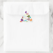 Sticker Triangulaire Couleurs Abstraites Damask (Sac)