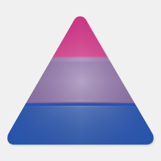 Sticker Triangulaire Couleurs Bi Pride (Devant)