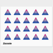 Sticker Triangulaire Couleurs Bi Pride (Feuille)