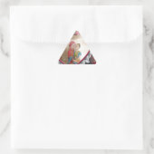 Sticker Triangulaire Couple asiatique de mariage sur une balançoire en (Sac)