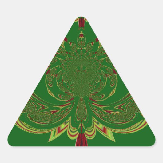 Sticker Triangulaire Couronne verte (Devant)