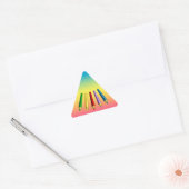 Sticker Triangulaire Crayons de couleur (Enveloppe)