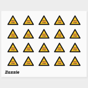 Sticker Triangulaire CRÉEZ-VOS-PROPRES Panneaux de signalisation routiè