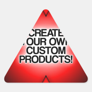 Sticker Triangulaire Créez votre propre personnalisation, personnalisat