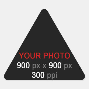 Sticker Triangulaire Créez votre propre triangle d'autocollants personn