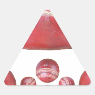 Sticker Triangulaire Crimson Spin – Une belle œuvre d'art de balle de c