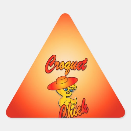 Sticker Triangulaire Croquet Chick #5 (Devant)