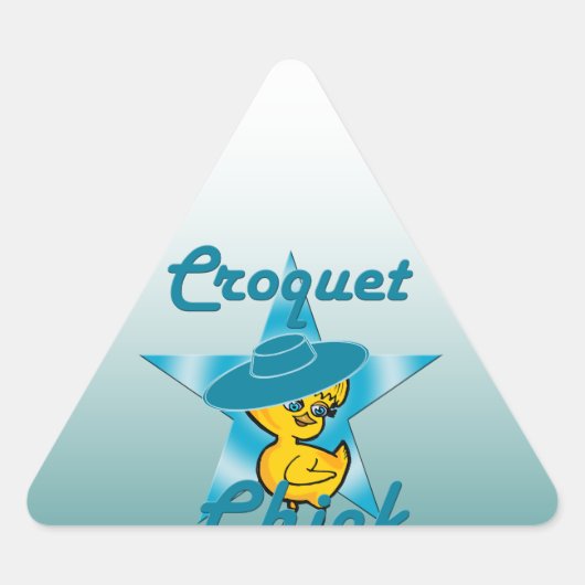 Sticker Triangulaire Croquet Chick #7 (Devant)