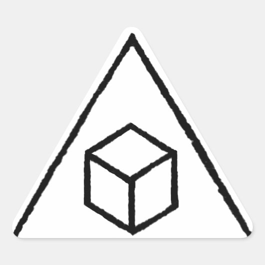 Sticker Triangulaire Cubes Delta (Devant)
