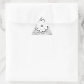 Sticker Triangulaire Culture africaine dynamique : une fusion rose et c (Sac)