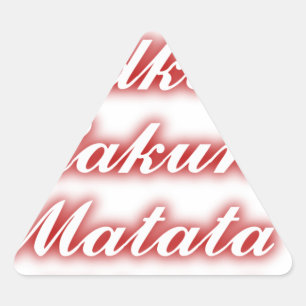 Sticker Triangulaire Cupcakes Rouge Vodka Hakuna Matata FUNNY.