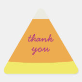 Sticker Triangulaire Cute Halloween Candy Corn (Devant)