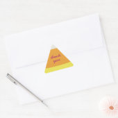 Sticker Triangulaire Cute Halloween Candy Corn (Enveloppe)