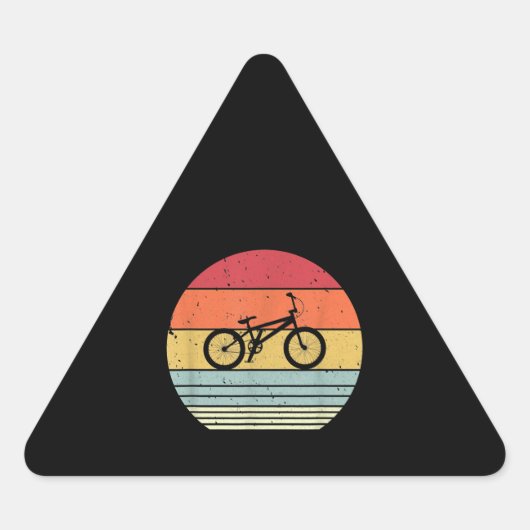 Sticker Triangulaire Cycling style Bmx (Devant)