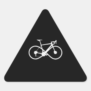 Sticker Triangulaire Cycliste cycliste cycliste cycliste cycliste à vél