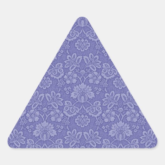 Sticker Triangulaire Damas en bleu (Devant)