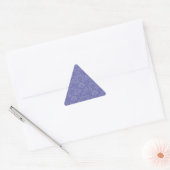 Sticker Triangulaire Damas en bleu (Enveloppe)