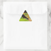 Sticker Triangulaire Damselfly et Rose (Sac)
