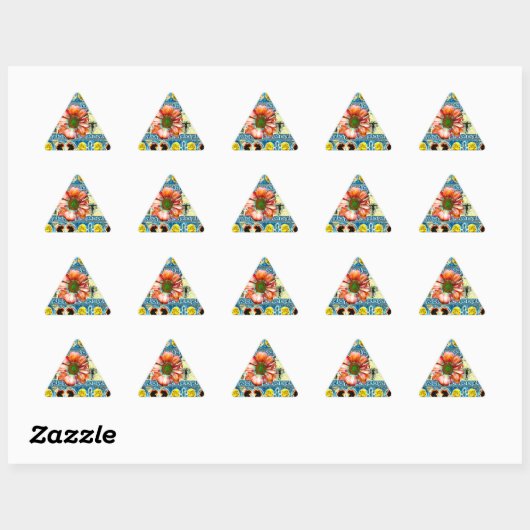 Sticker Triangulaire Danse ancienne (Feuille)