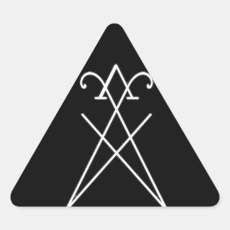 Sticker triangulaire de Lucifer Morningstar