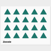 Sticker Triangulaire Décor Turquoise Vertical Stripes (Feuille)