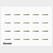 Sticker Triangulaire Design de triathlon (Feuille)