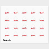 Sticker Triangulaire Design de triathlon cool (Feuille)