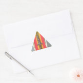 Sticker Triangulaire Design d'impression d'écran vectoriel de lapin rel (Enveloppe)