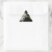 Sticker Triangulaire Design irlandais en laiton et en fleur (Sac)