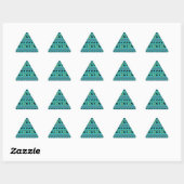 Sticker Triangulaire Designs amérindiens (Feuille)