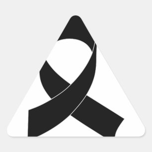 Sticker Triangulaire Dessin de ruban noir
